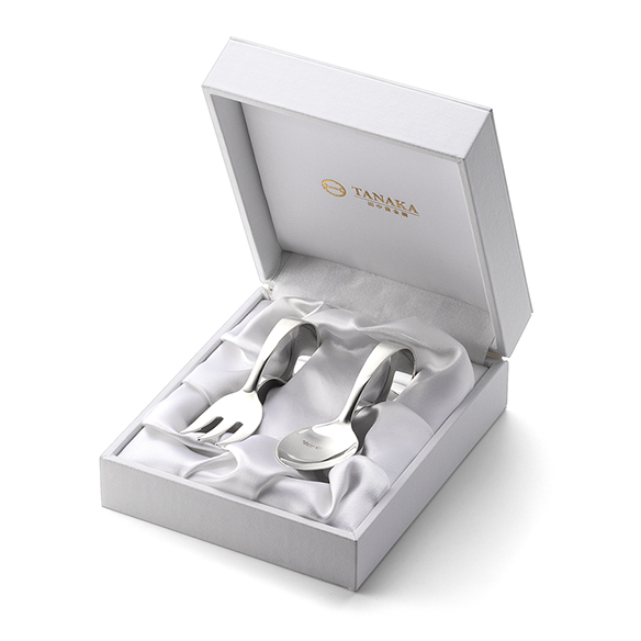 銀製 ベビースプーン&フォーク | 高品質 金・プラチナ