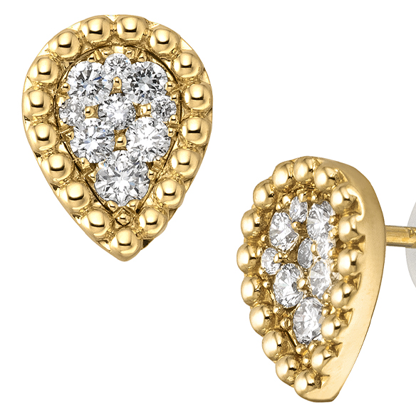 K18イエローゴールド ダイヤモンド ピアス | 高品質 金・プラチナ
