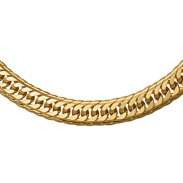 K18イエローゴールド キヘイネックレス（18面カットトリプル） 50g