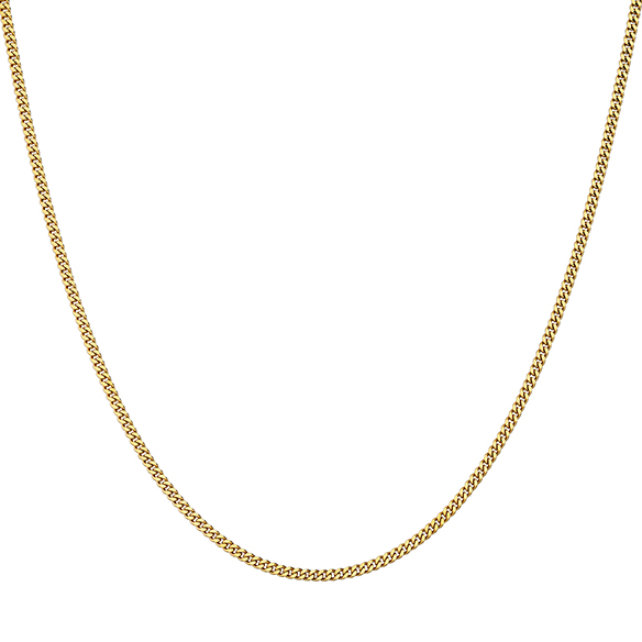 K18イエローゴールド キヘイネックレス （2面カット） 16g/50cm | 高