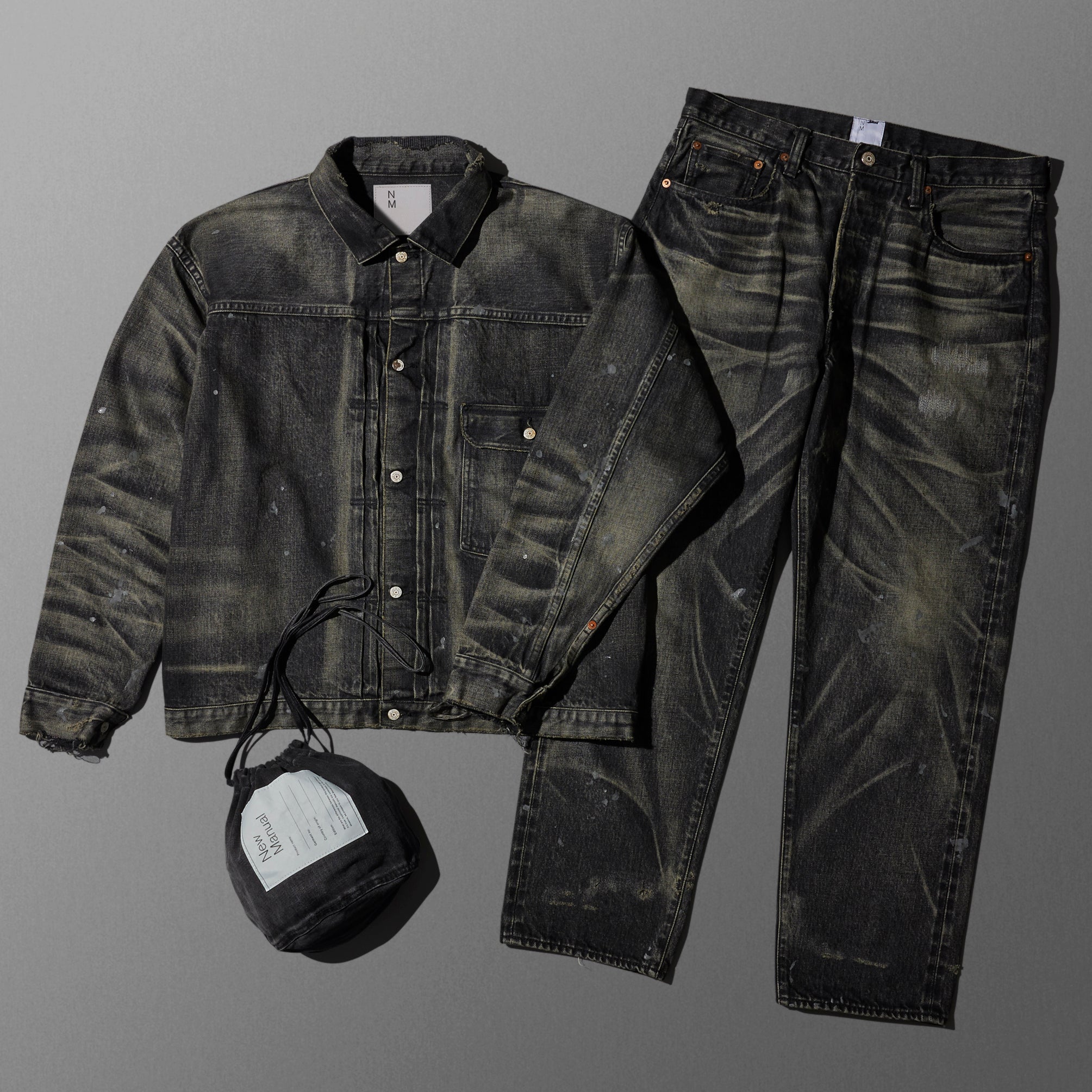 New ManualへのGQ SHOP別注デニム第2弾！ ブラックデニムを身にまとっ