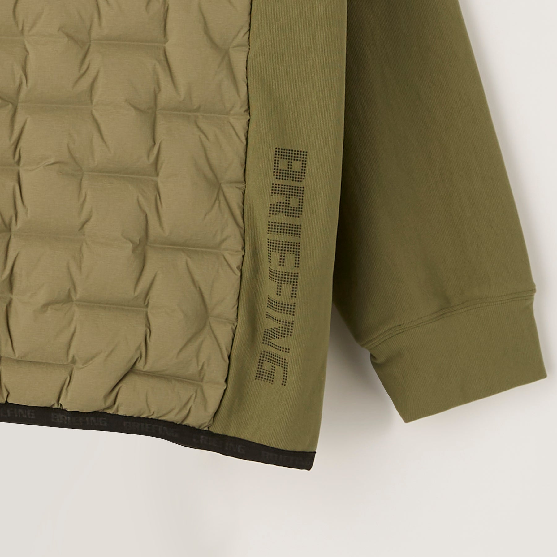 ブリーフィングゴルフ】メンズ ハイブリッド ダウン クルー ネック