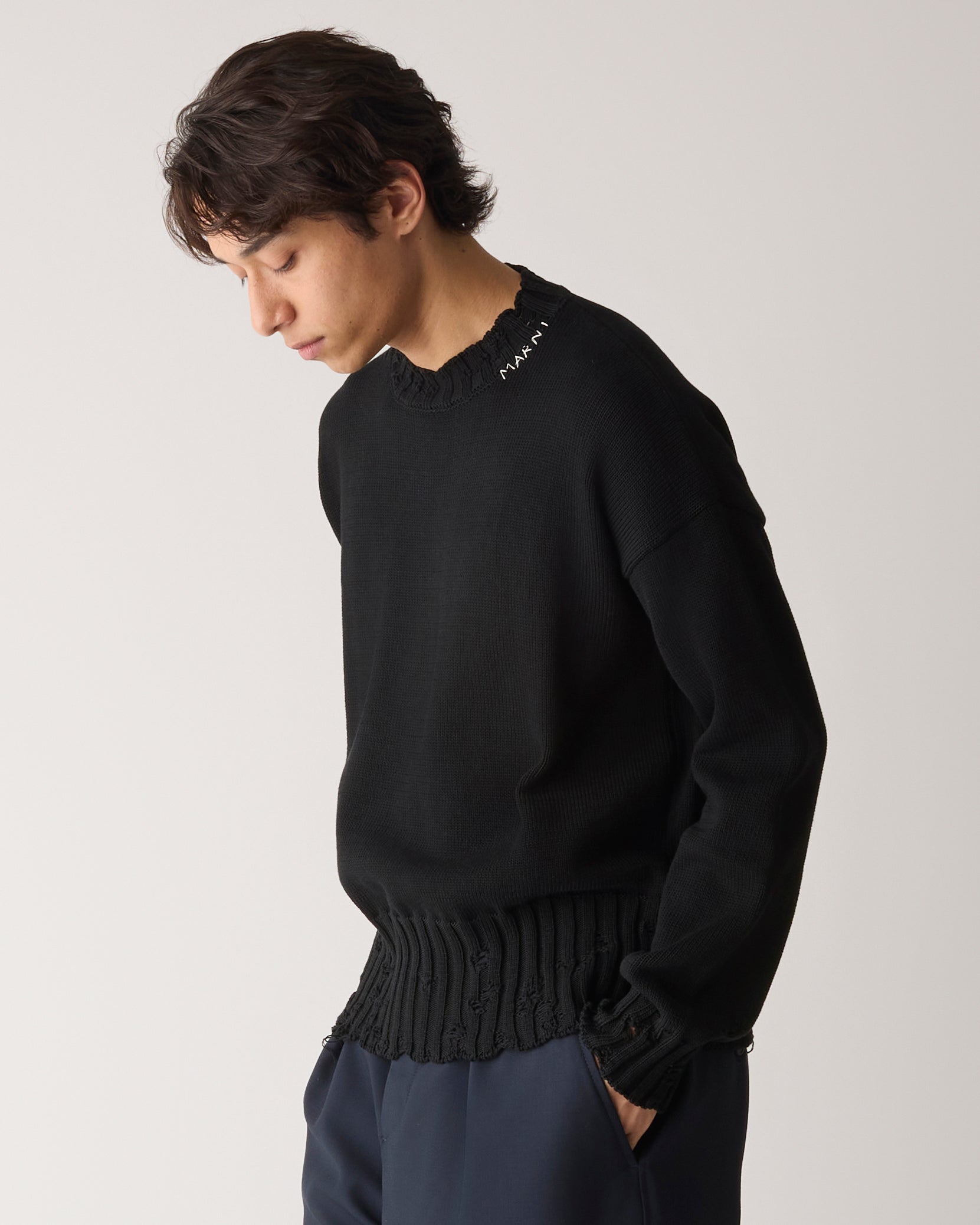 マルニ】ツイスト クルーネック セーター – GQ SHOP