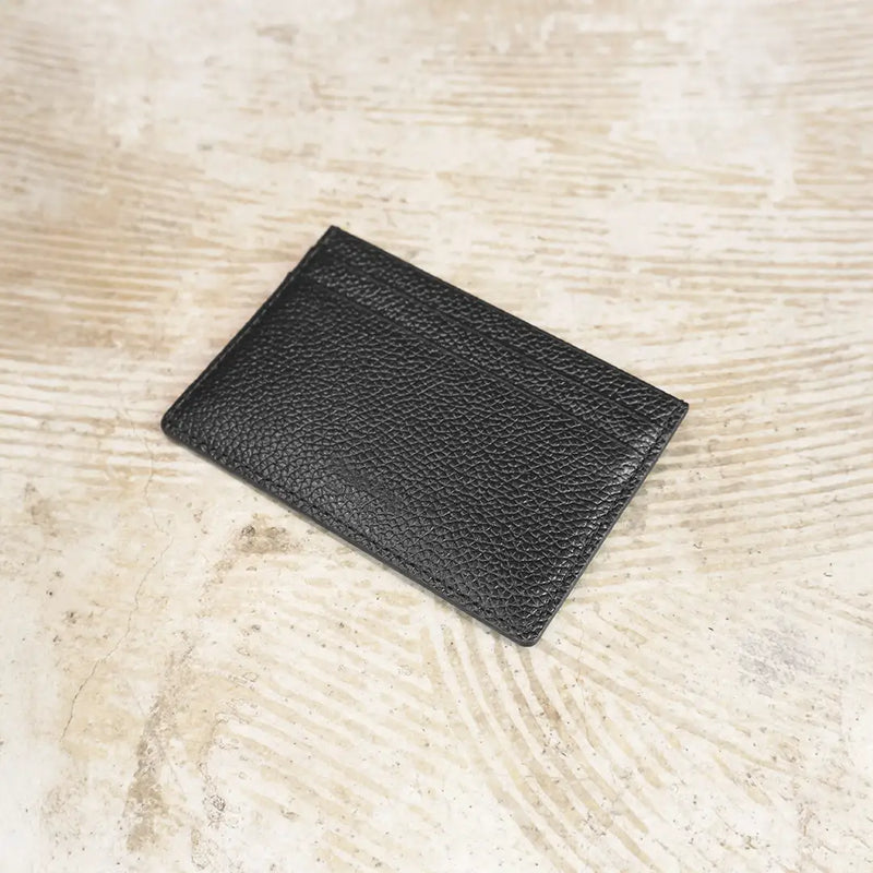 ピュアシュリンクレザー カードホルダー ブラック – HushTug
