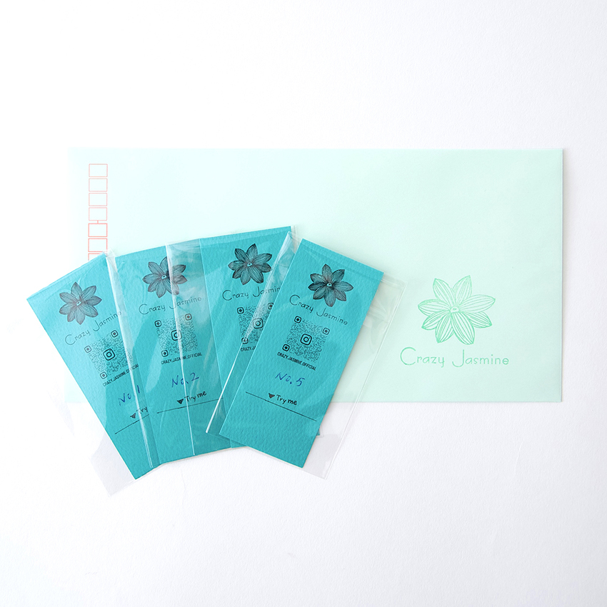 No1,2,3,No5 試香紙（ムエット）セット: クレイジージャスミン