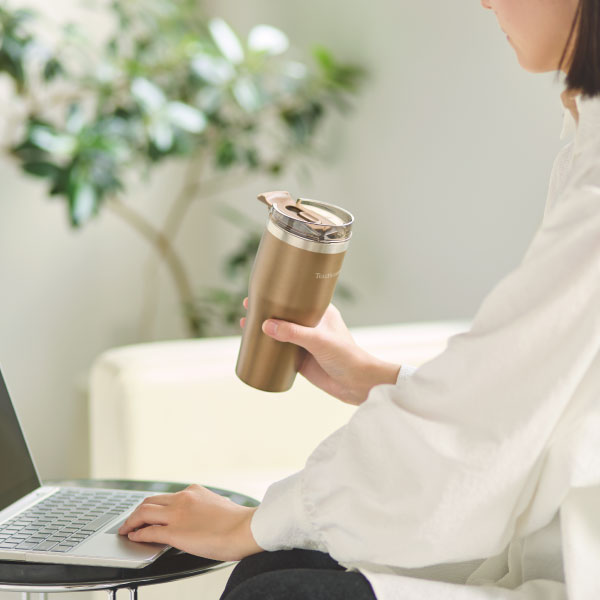 ストロー付き2WAYステンレスタンブラー（メタリック）: タリーズ