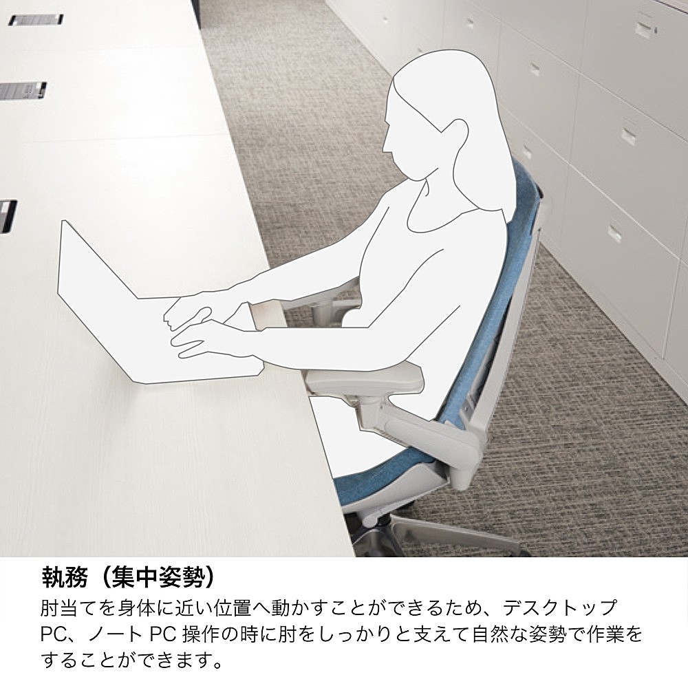 アクトチェア プレーンメッシュバック KG-457JVE-T1T1｜オフィスチェア