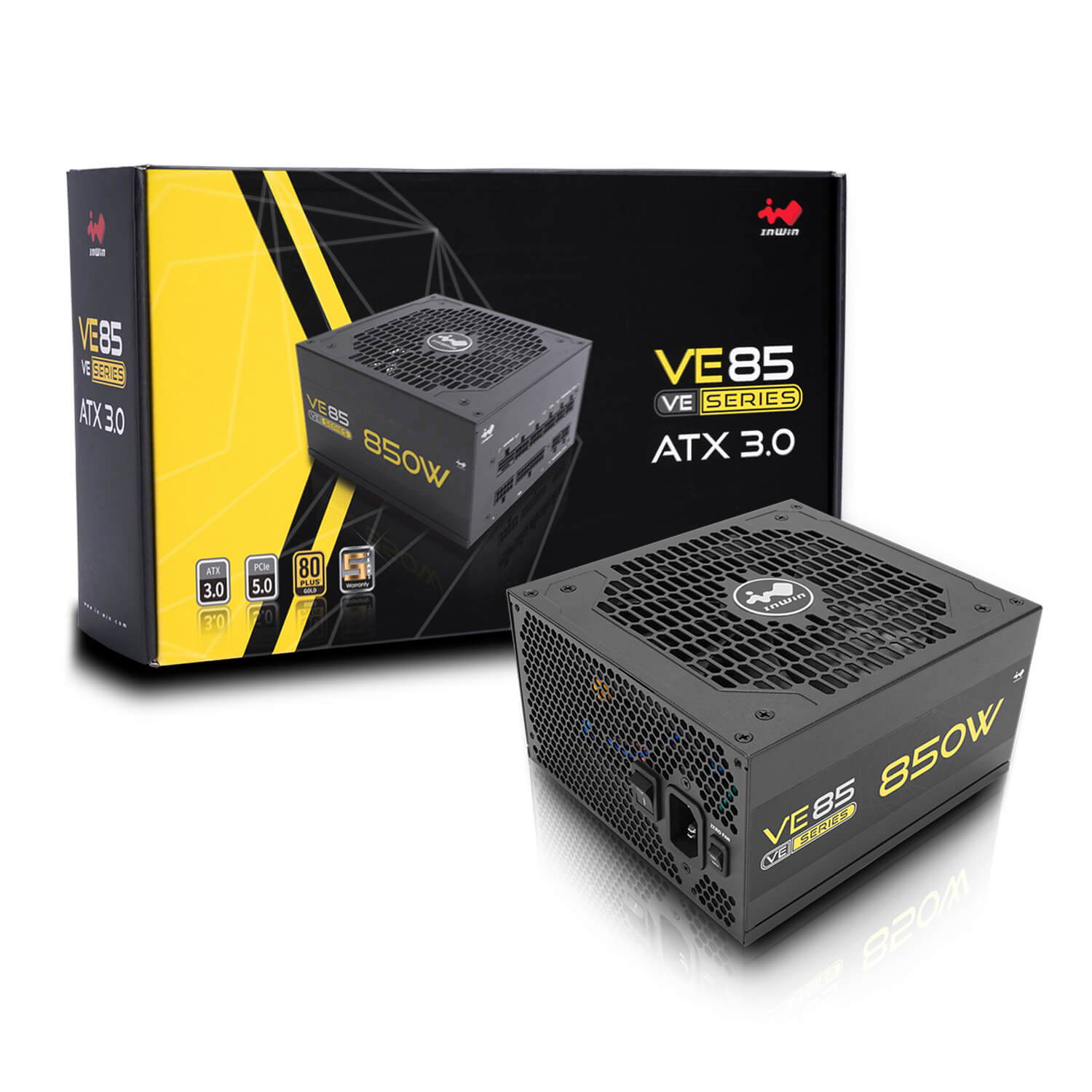 VE85 (850 Watts 80+ Gold ATX 3.0 Fully Modular PSU) – InWinStore