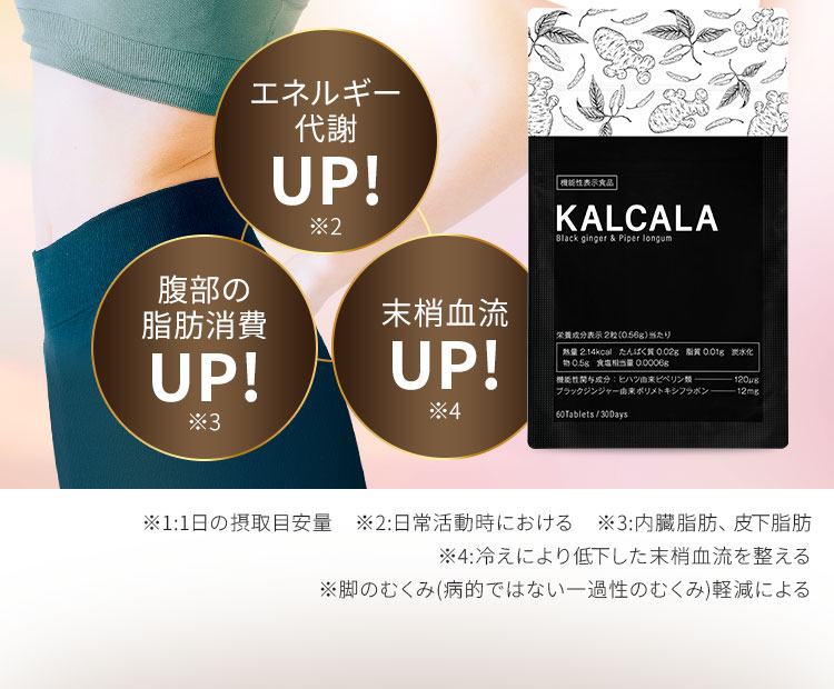 KALCALA -カルカラ-｜お腹の脂肪を減らす ｜ サン・クラルテ製薬