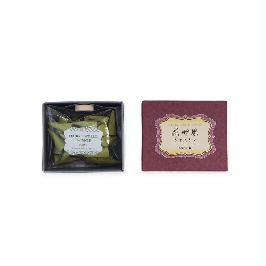 ウェブショップ花世界 ジャスミン コーン 30粒: くつろぎの香り【公式