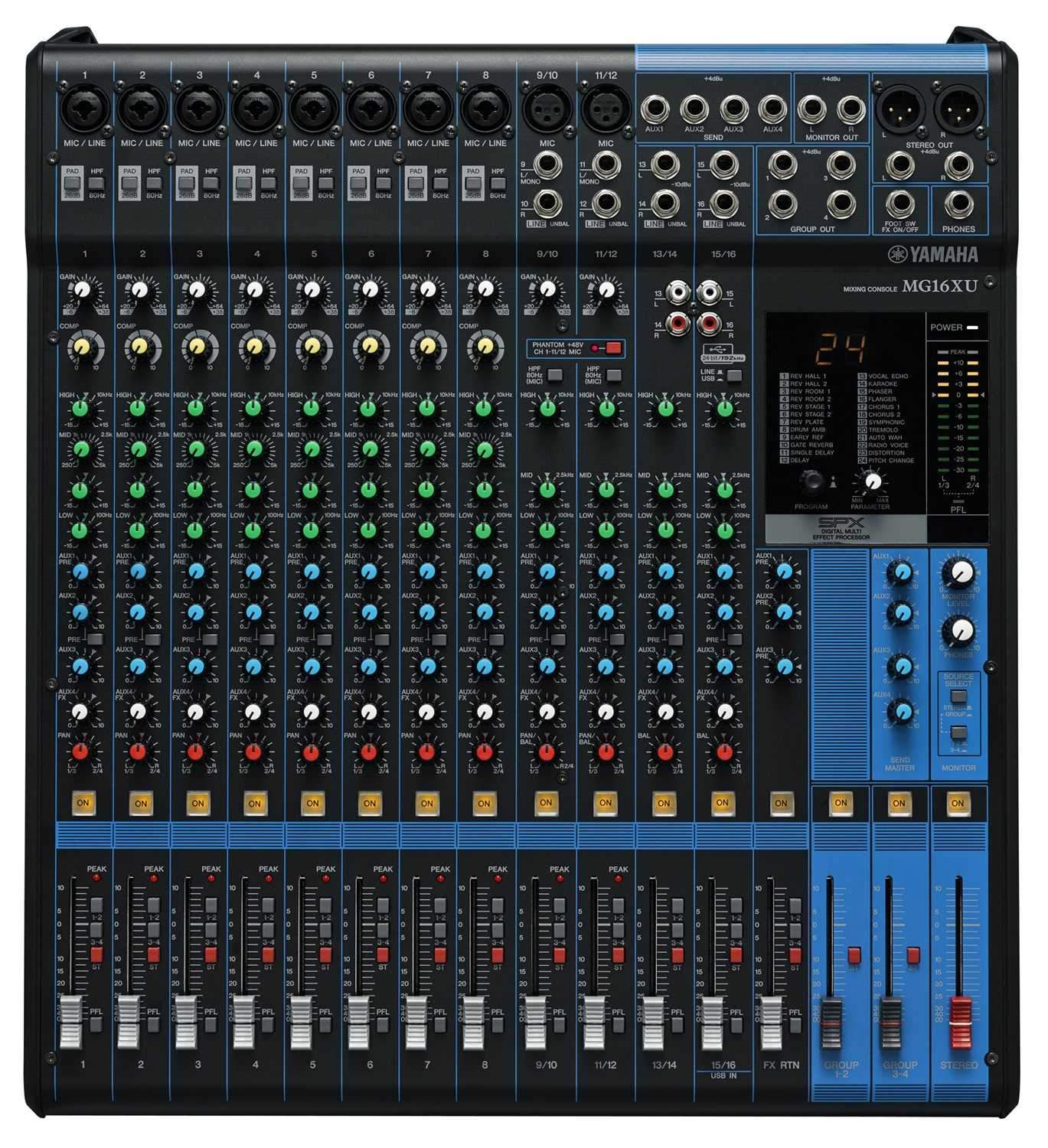 Yamaha MG124CX 12Ch 4Bus Mixer with Fx & Compression