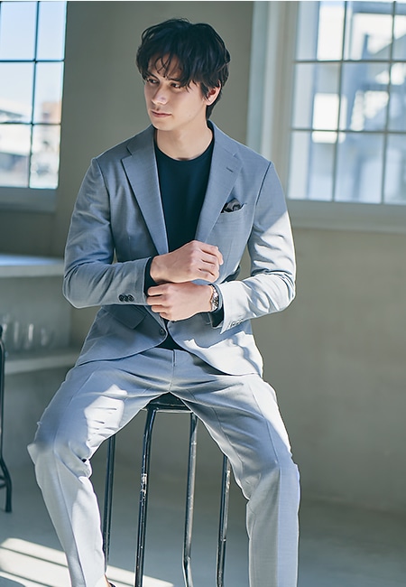 本店】楽ジャケ セットアップ（Palo Alto）ミディアムグレー XS(XS