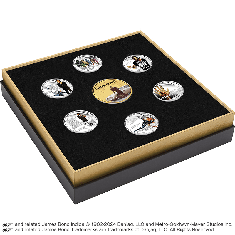 ツバル 007 ジェームズ・ボンド ショーン・コネリー コレクション 銀貨