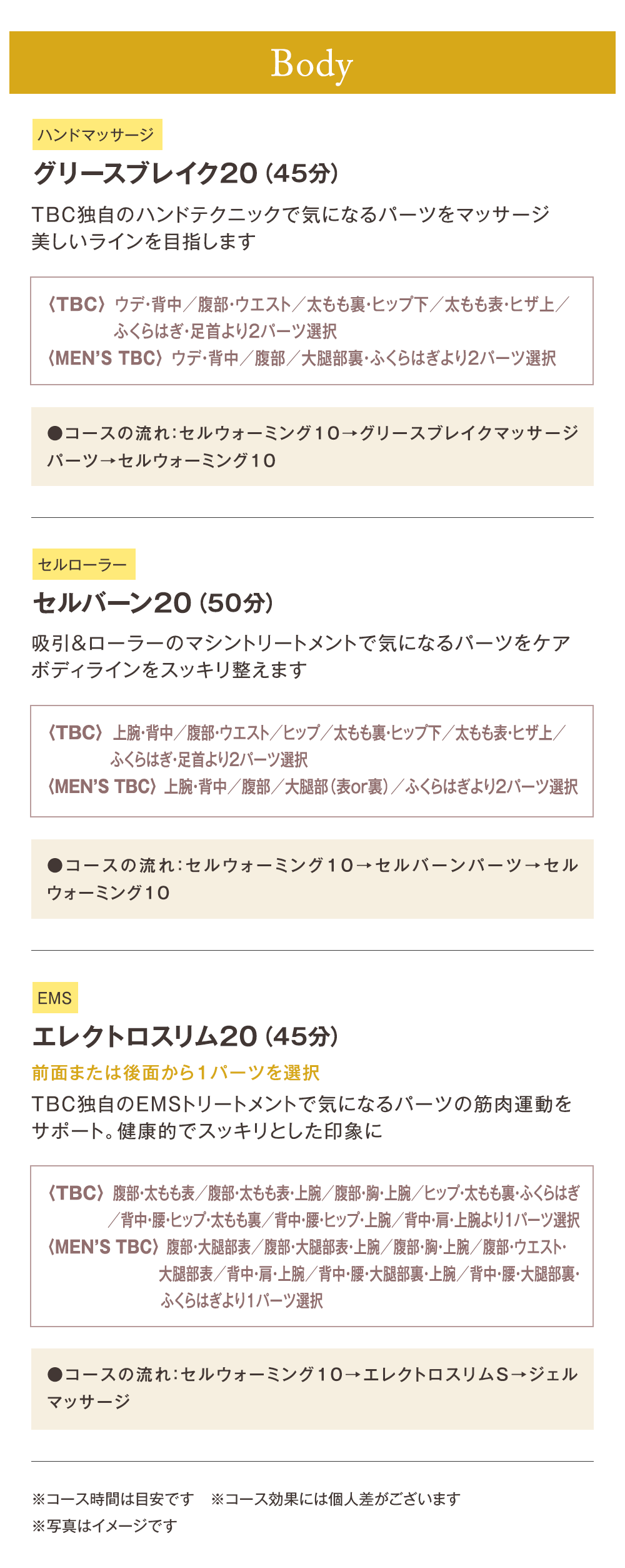 TBCエステチケット|人気No.1 プレシャスコース【TBC公式オンライン