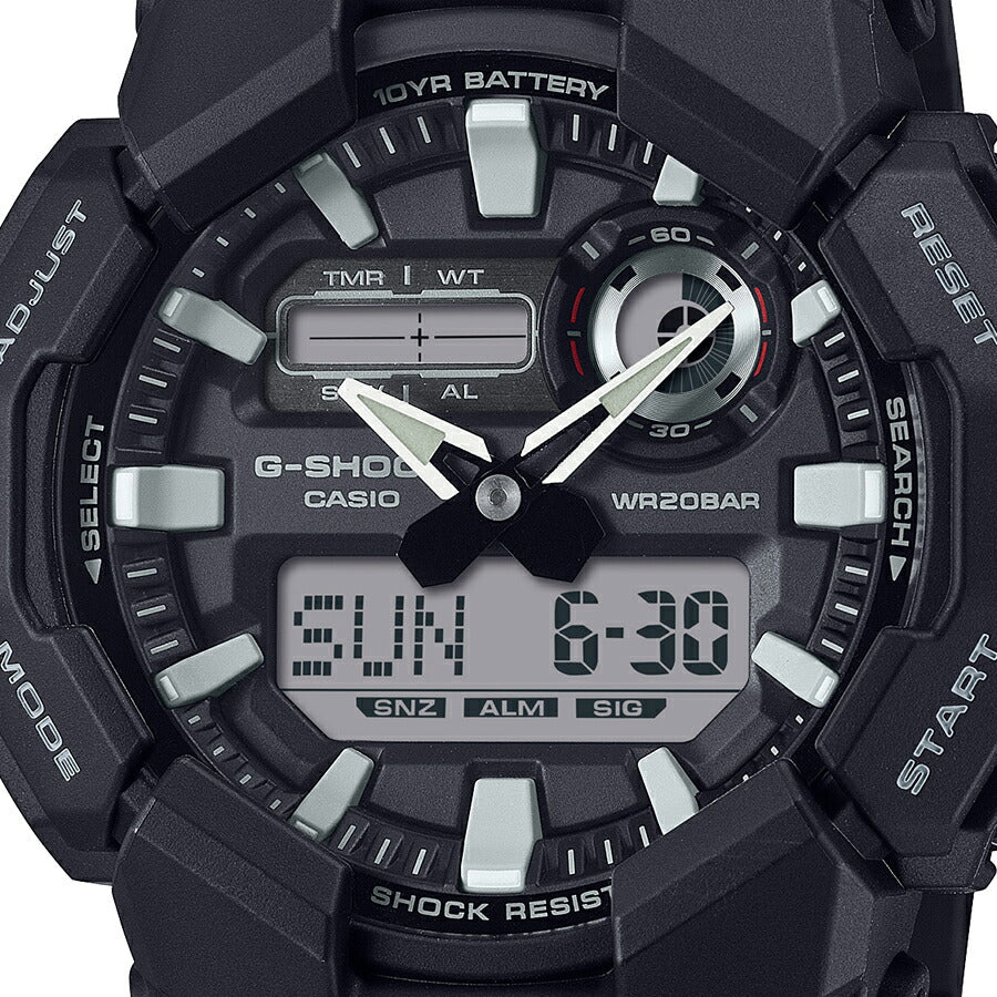 G-SHOCK 10年バッテリー GA-010-1AJF メンズ 電池式 アナデジ ラウンド