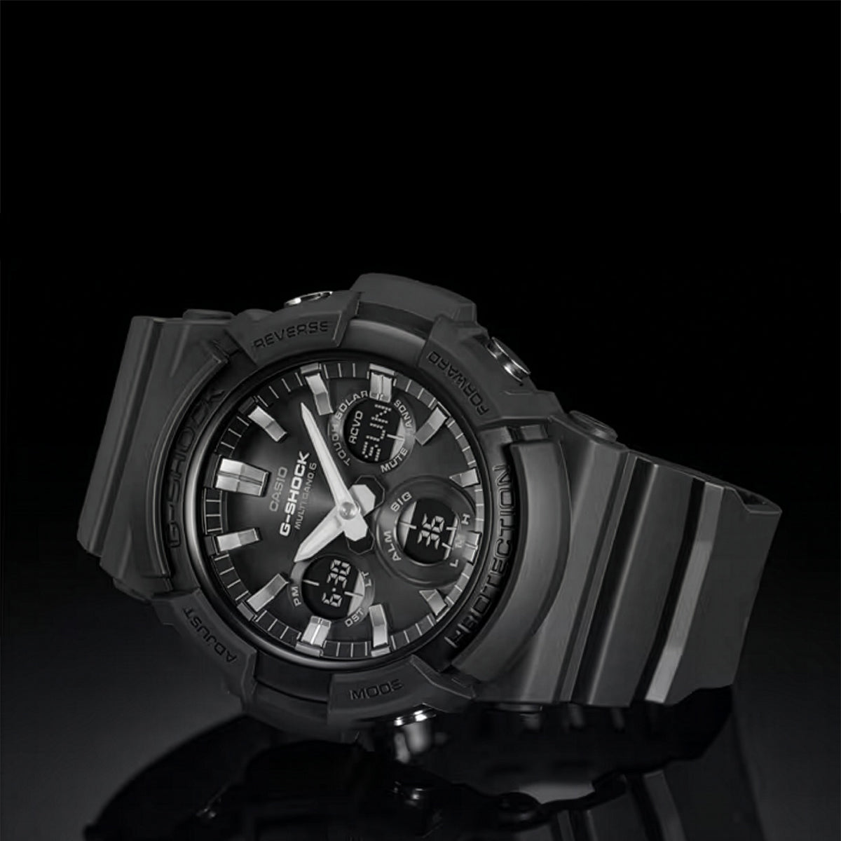 G-SHOCK GAW-100B-1AJF メンズ 電波ソーラー アナデジ ブラック ビッグ