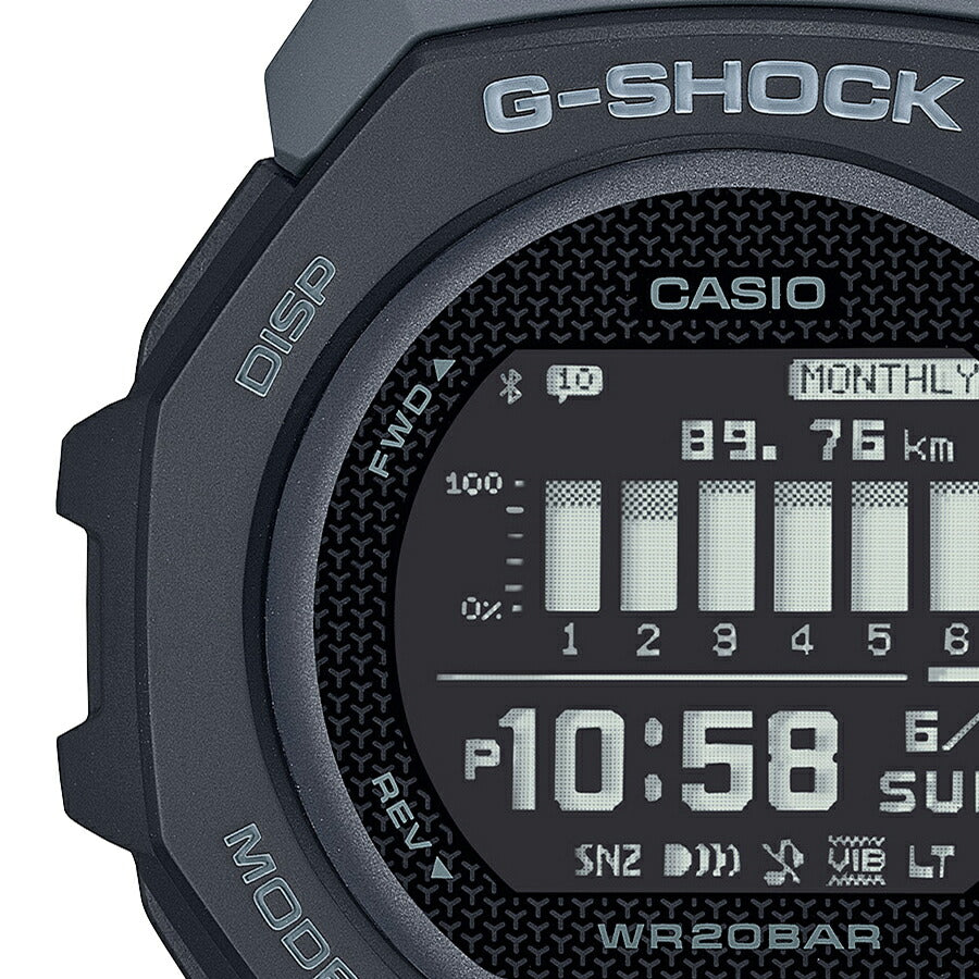 G-SHOCK G-SQUAD GBD-300-1JF メンズ 電池式 Bluetooth デジタル 樹脂