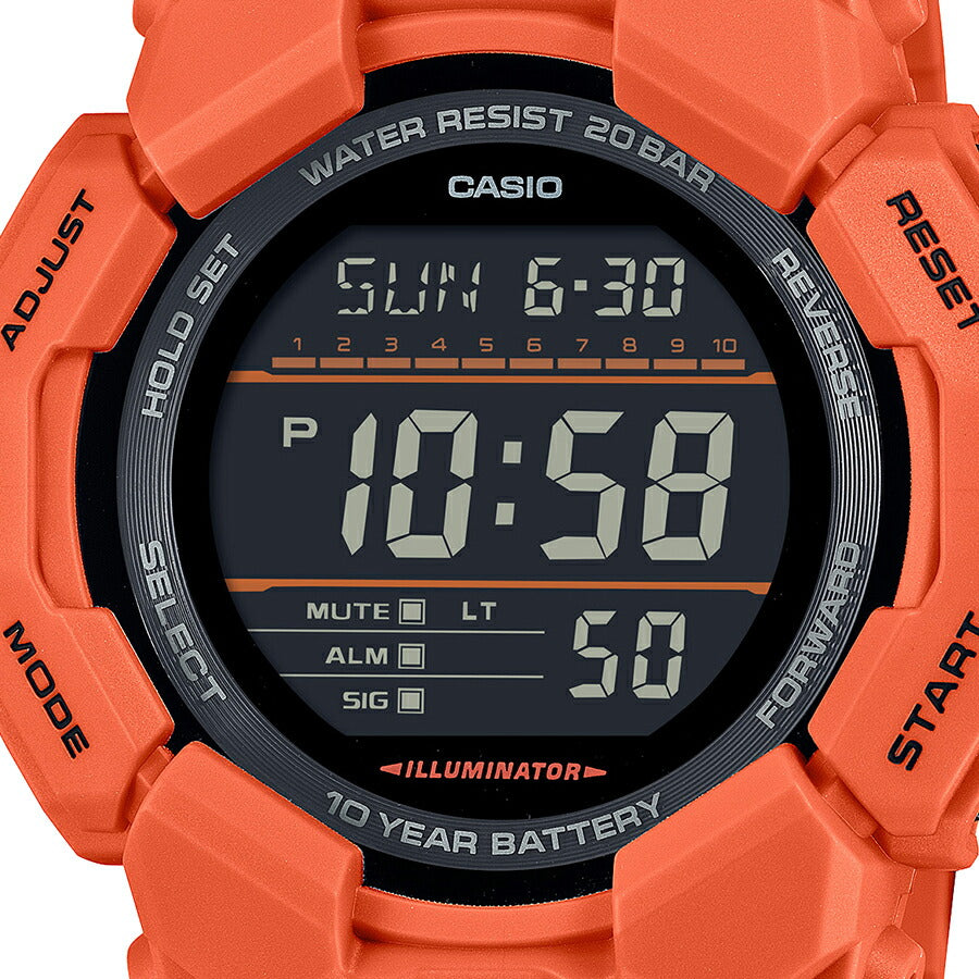 G-SHOCK 10年バッテリー GD-010-4JF メンズ 電池式 デジタル ラウンド