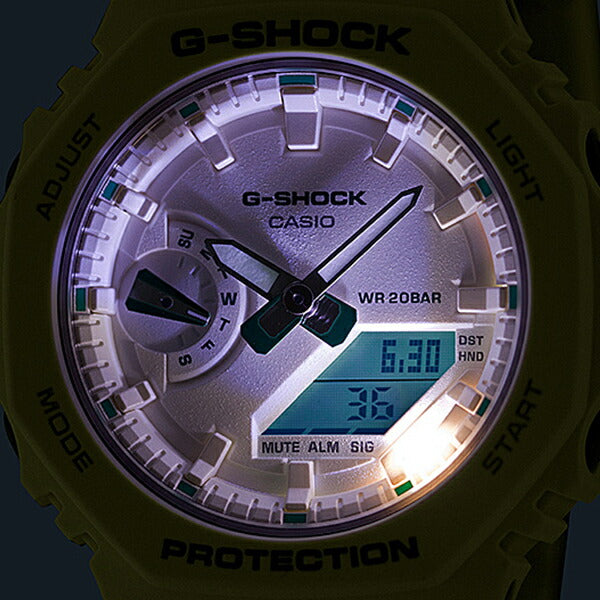 G-SHOCK ミッドサイズ グリーンアクセント GMA-S2100GA-7AJF メンズ