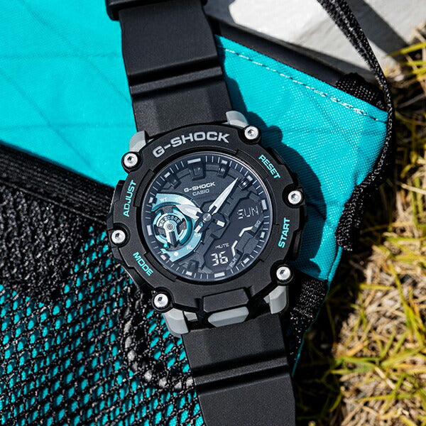 G-SHOCK GA-2200M-1AJF メンズ 電池式 アナデジ 樹脂バンド ブラック