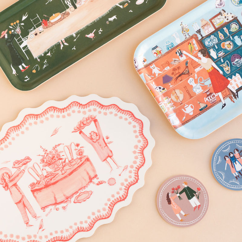 コースター（なかよしの3人娘）