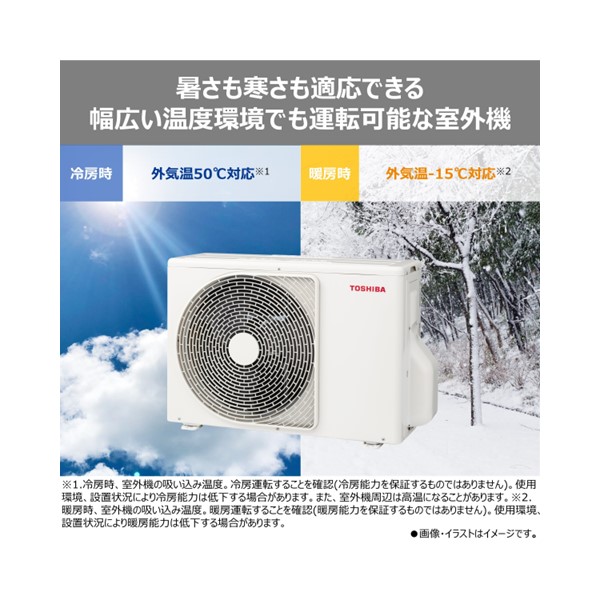 東芝 エアコン RAS-U562M(W)set: 家電商品｜東芝ライフスタイル公式
