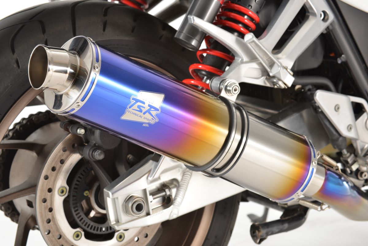 CB1300SF/SB 18-20 チタンフルエキゾースト ファイヤーポリッシュ4-1