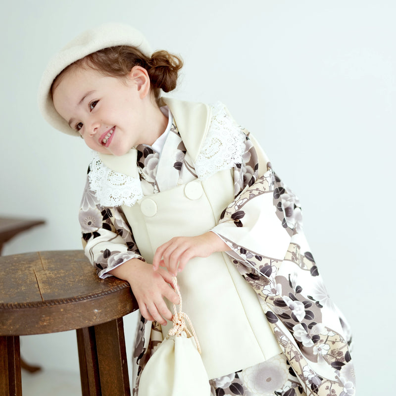 レンタル】七五三 3歳 着物 ひよこ商店 女の子 被布セット 子供 kids