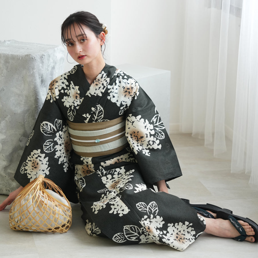 浴衣（紫陽花柄）| utatane［公式］オンラインショップ