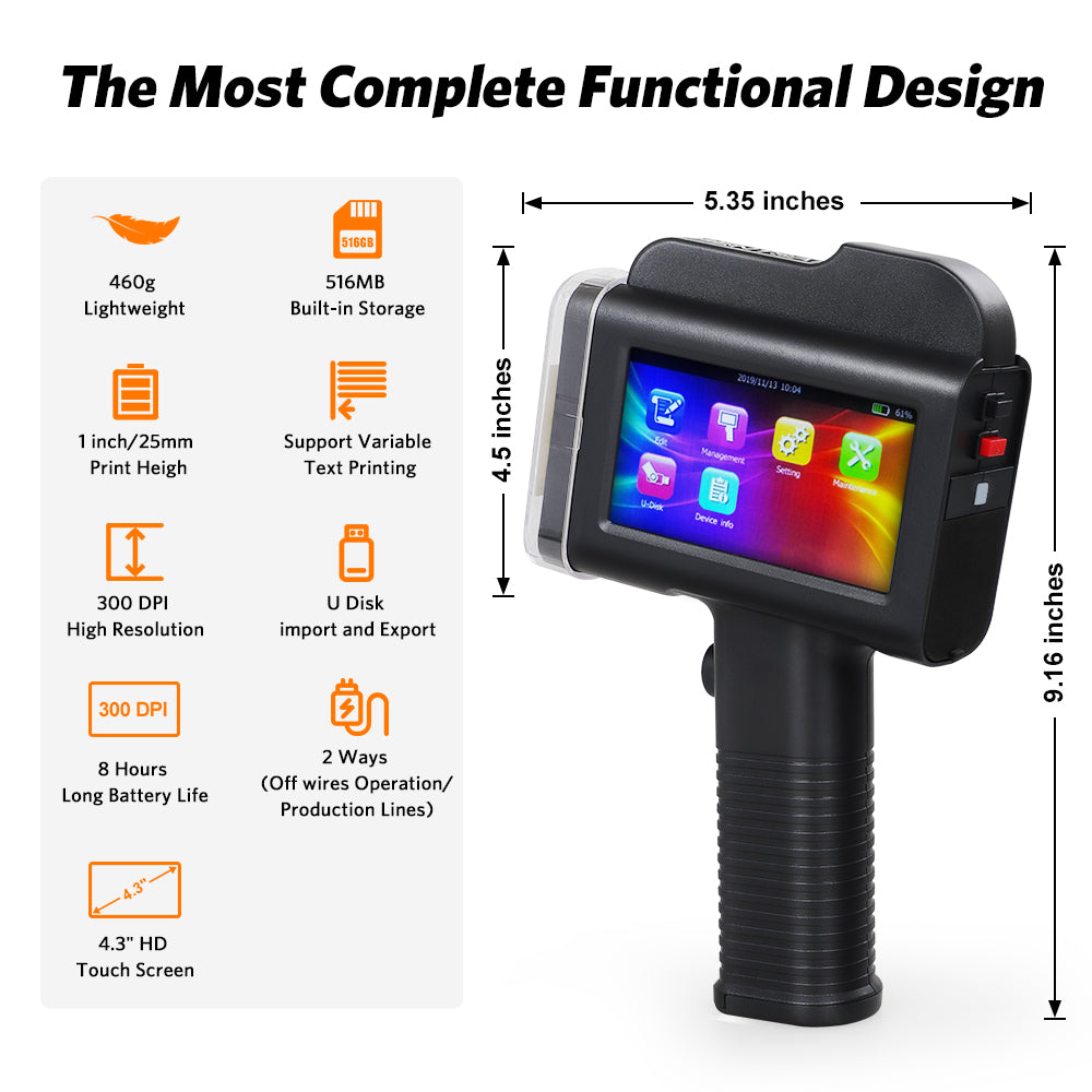 v4ink Bentsai B30 Portable Handheld Inkjet Printer