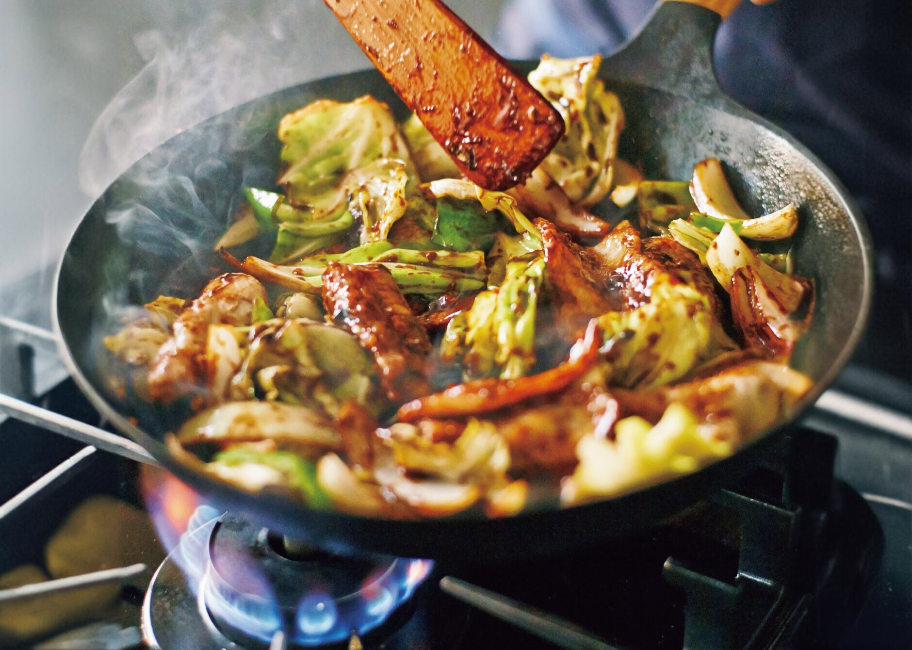 フライパン 28cm DEEP 【ガラスリッドセット】[ウォールナット