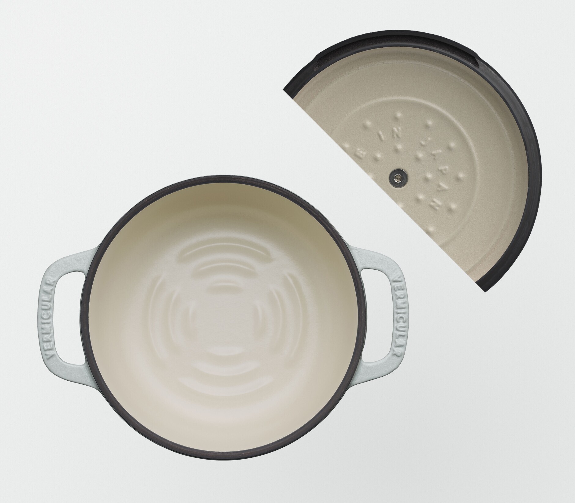 オーブンポット 2 MINI 14cm ベーシックノブ[オイスターグレー