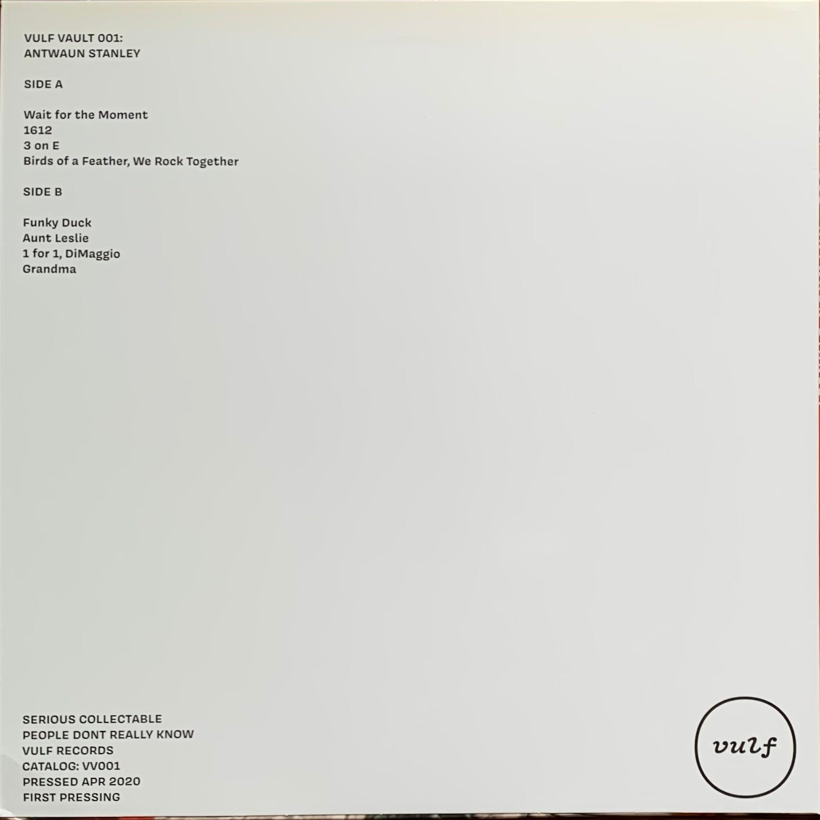 Vulfpeck - Vulf Vault 001: Antwaun Stanley – hair & music parlour FAM