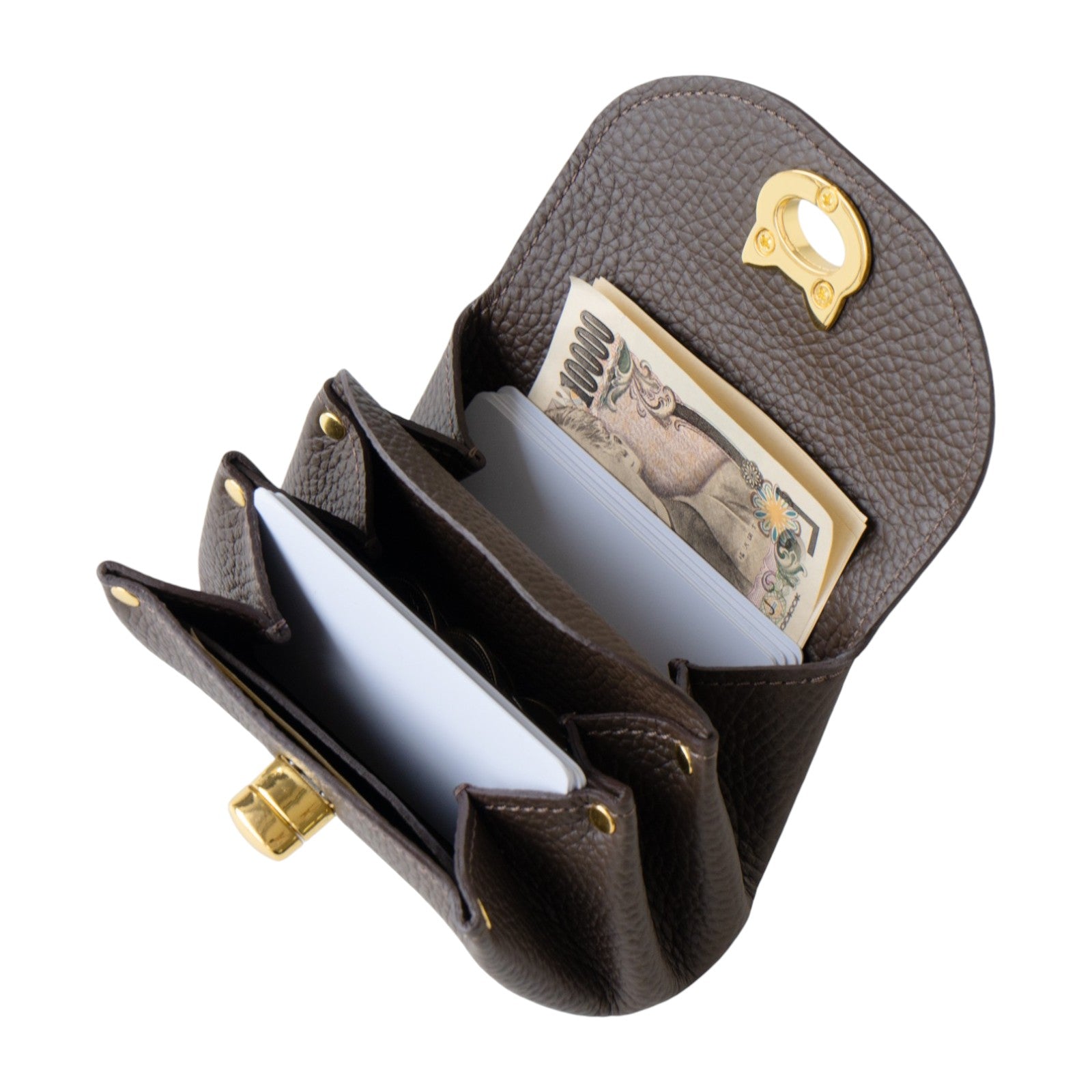 シェルウォレット CAT キュイール・マッシュ / チョコ -Philosophii