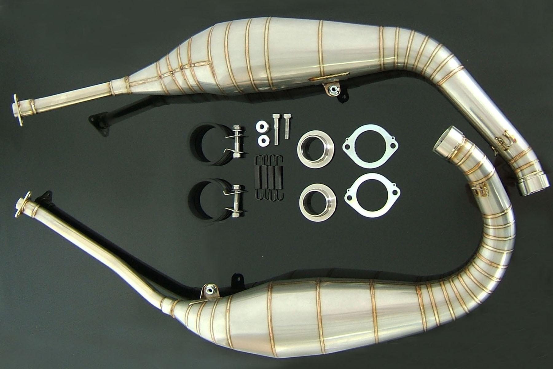 NSR250R（MC21/MC28）TYGA ステンレスチャンバー +アルミサイレンサー