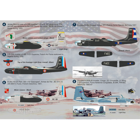 Douglas A-26 Invader 1/72 スケール Douglas A-26 Invader Models