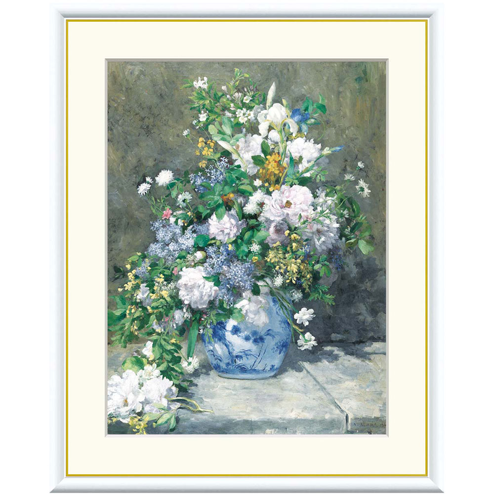 楽天市場】ルノワール 「春のブーケ」 F8号（額外寸61x49.5cm） 高精彩