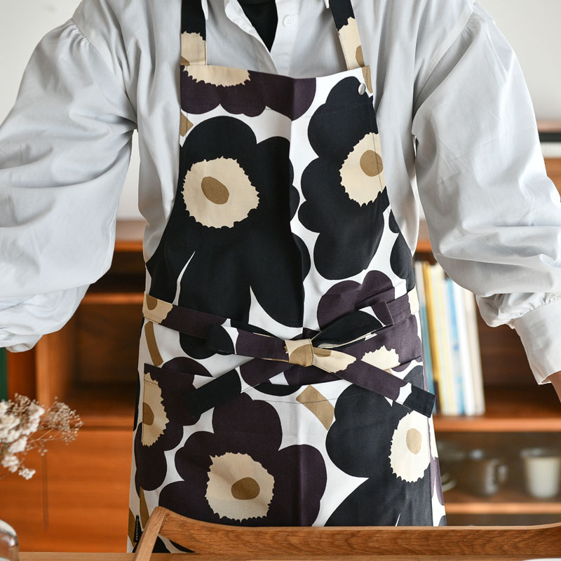 楽天市場】マリメッコ エプロン プータルフリンパルハート ブラック