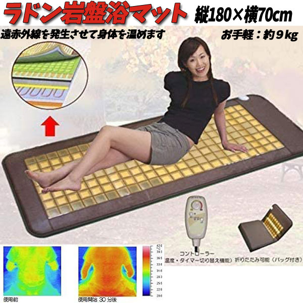 楽天市場】ラジウム 岩盤浴マット マイナスイオン 遠赤外線
