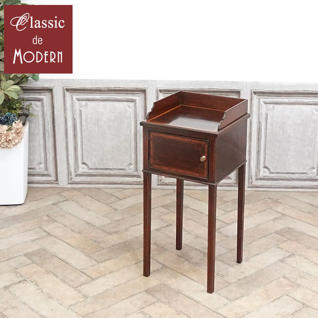 楽天市場】アンティーク 家具 ナイトテーブル サイドテーブル 大理石天