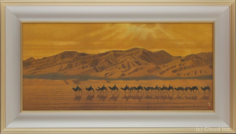 楽天市場】平山郁夫 仏教伝来 シルクロード 複製画 巧藝画 15号 【限定