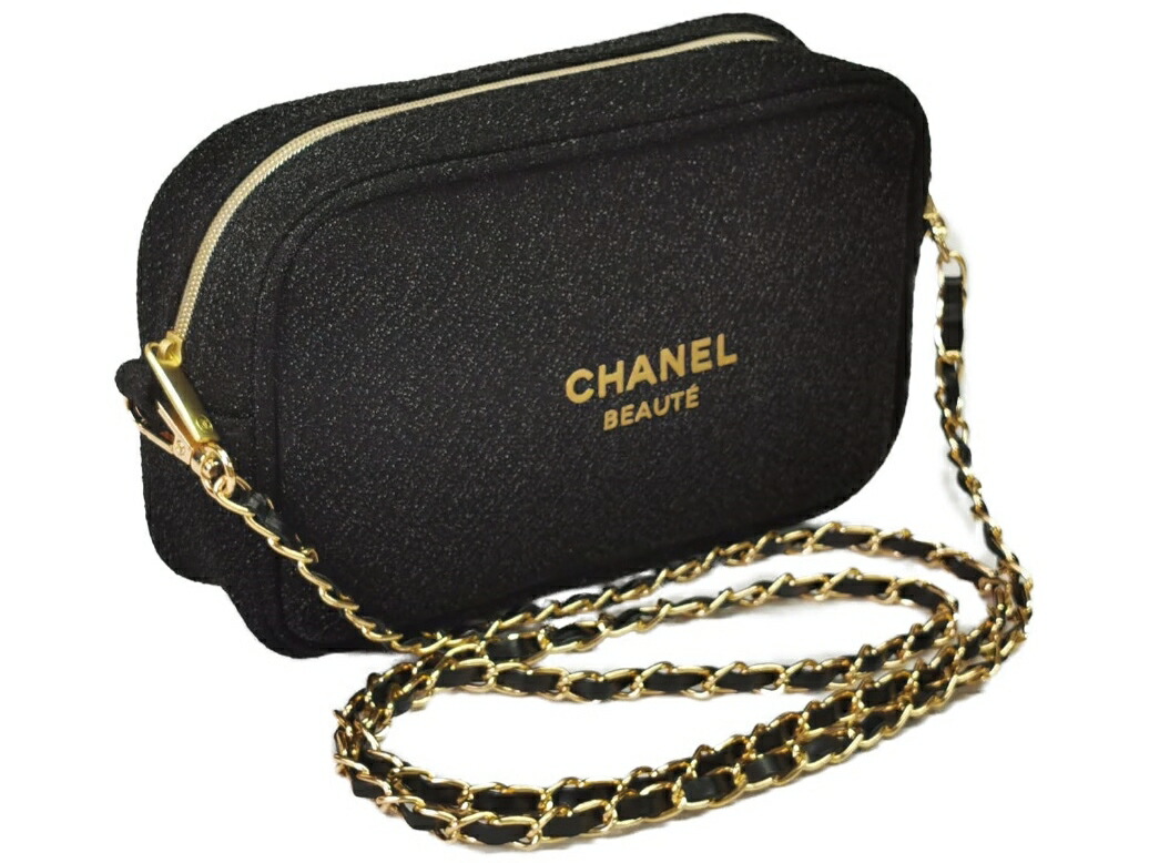 楽天市場】CHANEL NOVELTY POACHシャネル No5ロゴ入ポーチ コットン