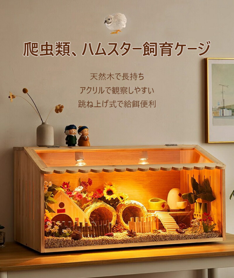 楽天市場】爬虫類ケージ 通気性テラリウム 大型ハムスターケージ