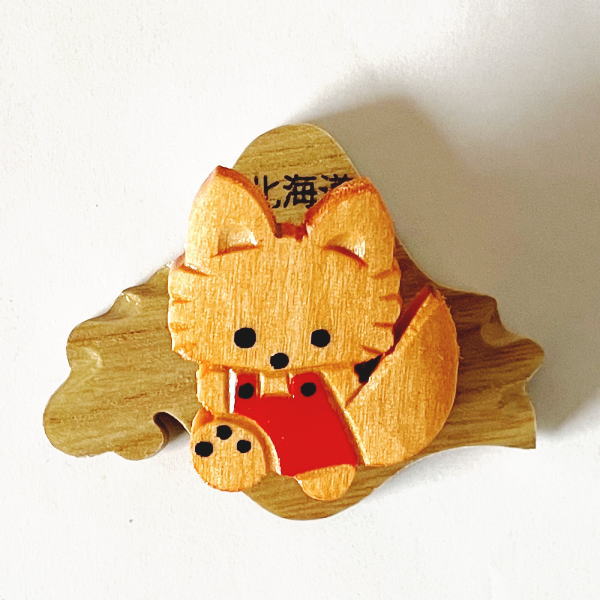 楽天市場】木製 北海道 くま クリップ マグネット付き クマ 熊 グッズ