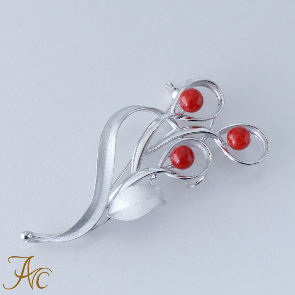 楽天市場】≪1年保証付き≫ 赤珊瑚5.3〜5.5ミリ玉5個付きシルバー 上品