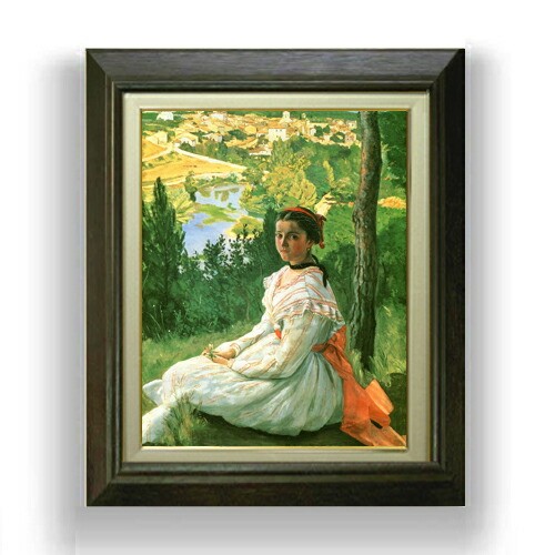 楽天市場】【油絵 直筆仕上げ】フレデリック・バジール 村の眺め F3