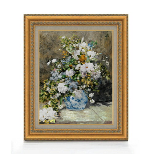 楽天市場】【油絵 直筆仕上げ】ルノワール Vase of Chrysanthemums F6