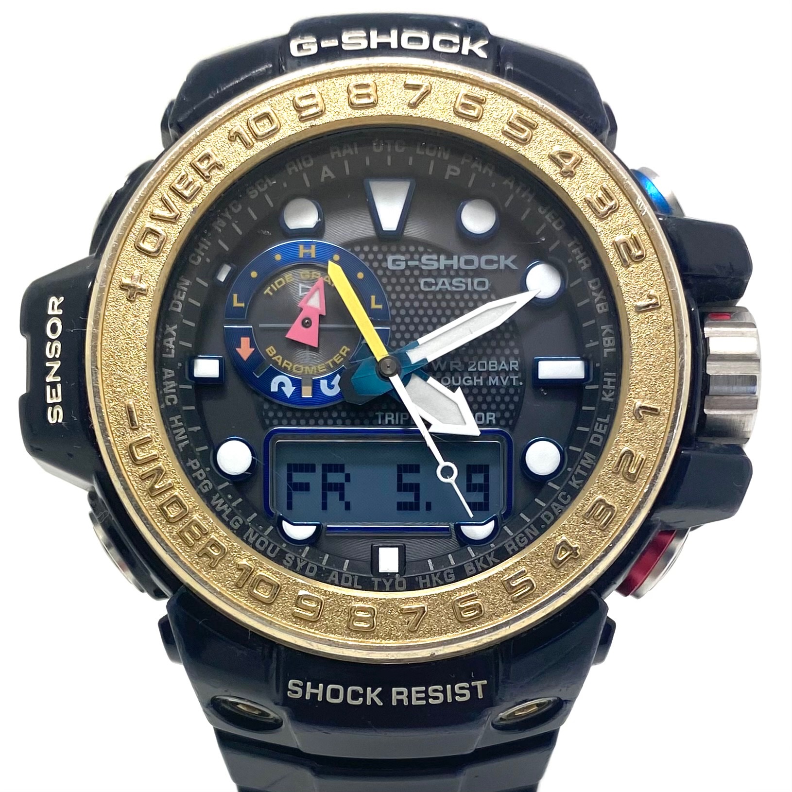 楽天市場】G-SHOCK ジーショック CASIO GWN-1000E-8 ガルフマスター
