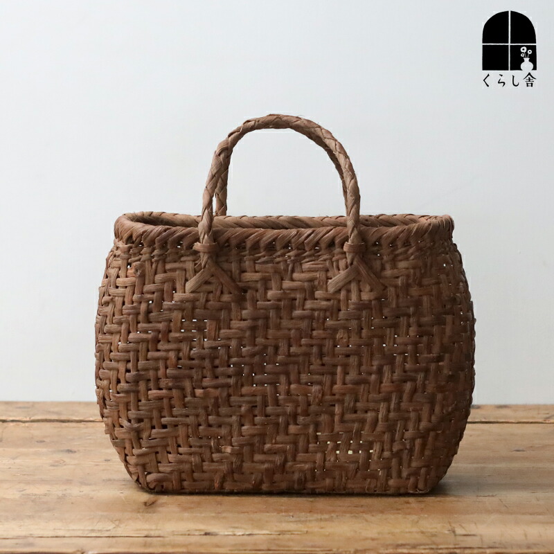 楽天市場】松野屋 あけび ホラ編胴張 手提げかご 青森県の 良質な