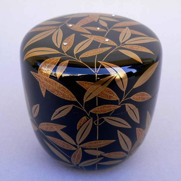 楽天市場】茶道具 棗 なつめ 一閑芽張柳蒔絵大棗 内金砂子 即中斎好写